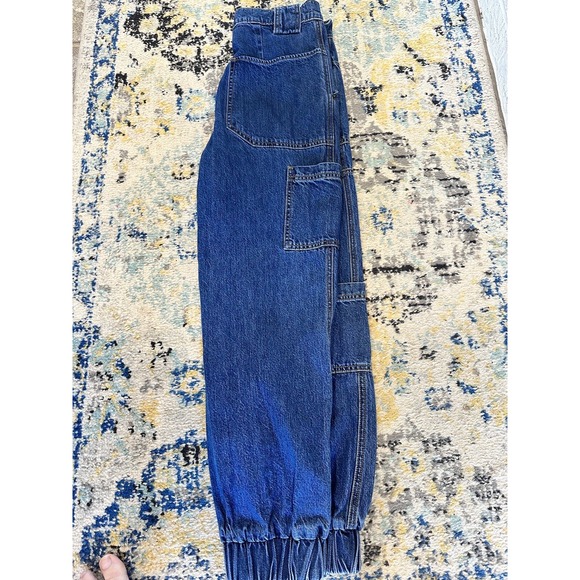 BDG Urban Outfitters Jogger Pants Women's 27 Blue‎ Denim High-Rise Cargo Pockets - Picture 4 of 4